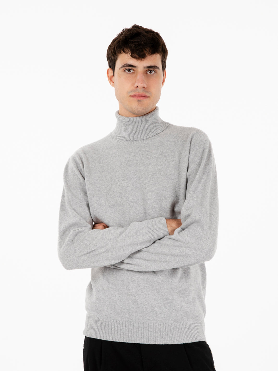 Ash merino wool and cashmere turtleneck