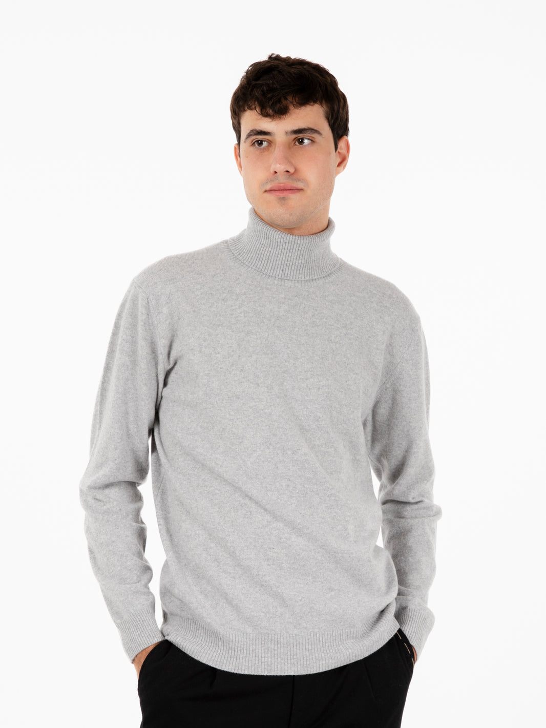 Ash merino wool and cashmere turtleneck