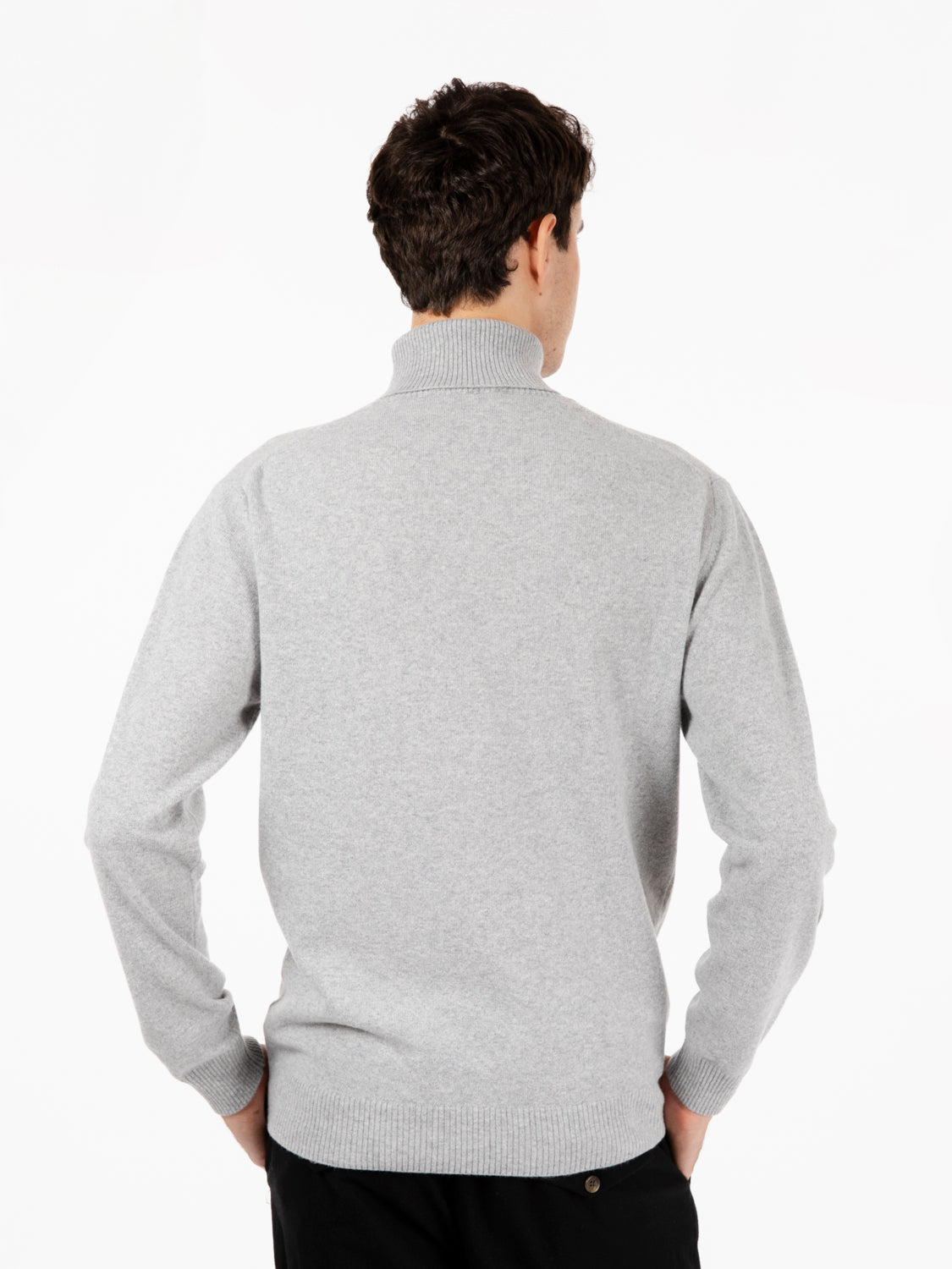 Ash merino wool and cashmere turtleneck