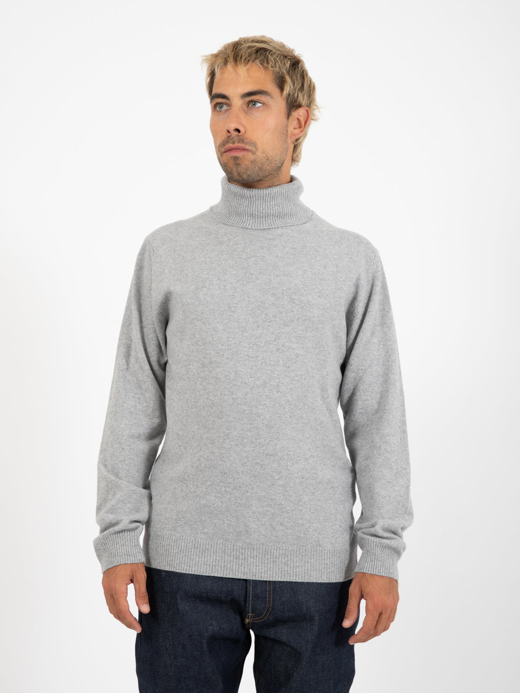 Ash merino wool and cashmere turtleneck