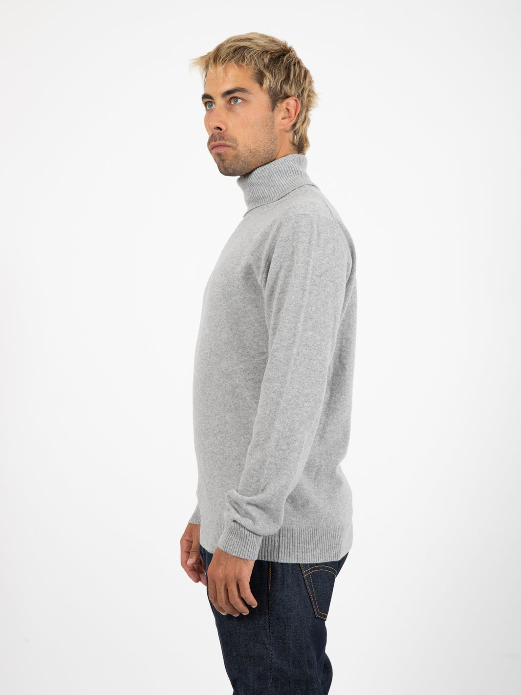 Ash merino wool and cashmere turtleneck