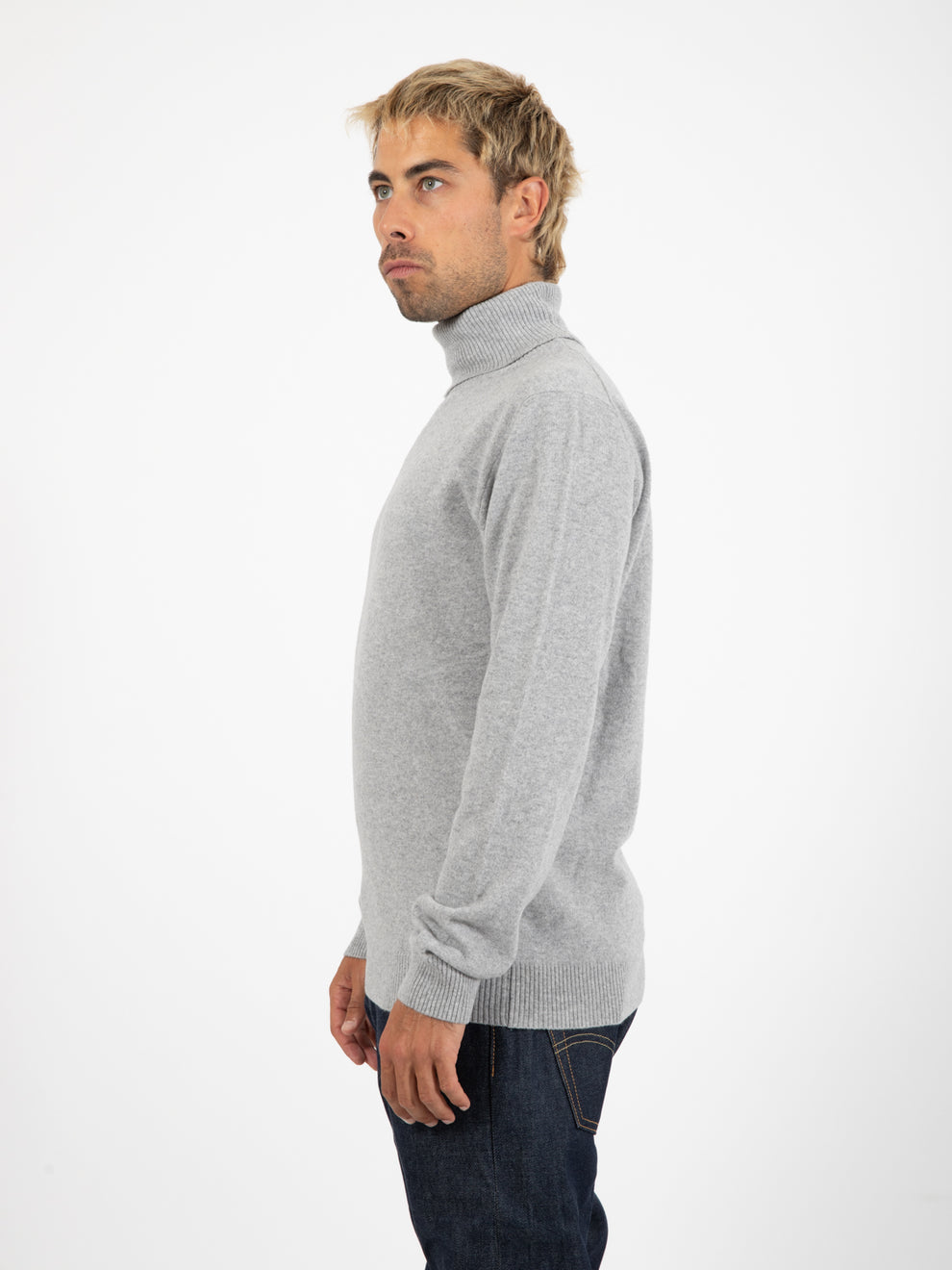 Ash merino wool and cashmere turtleneck