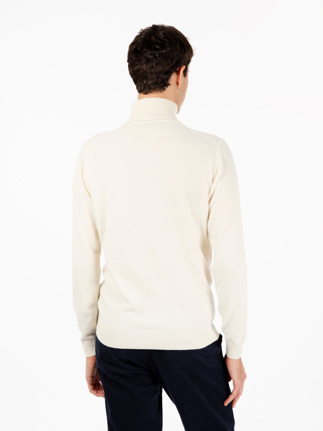 Merino wool and cloud cashmere turtleneck