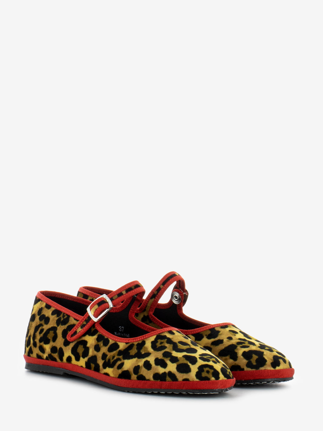 Friulana baby in animalier velvet / red