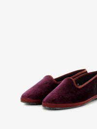 Friulana in velluto amaranto