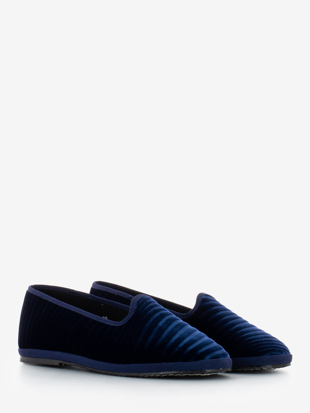 Friulana in velluto blu