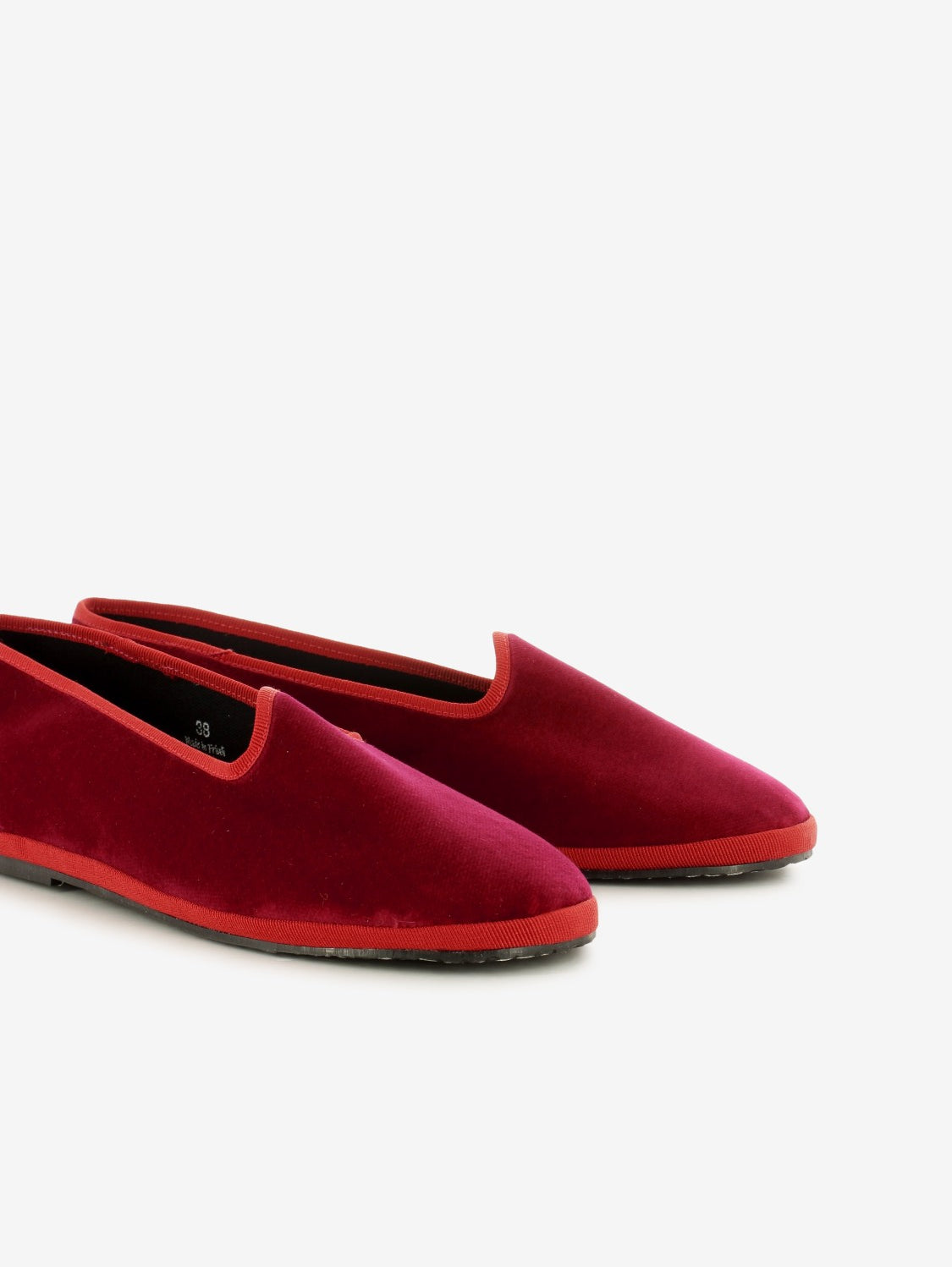 Friulana in velluto rosso