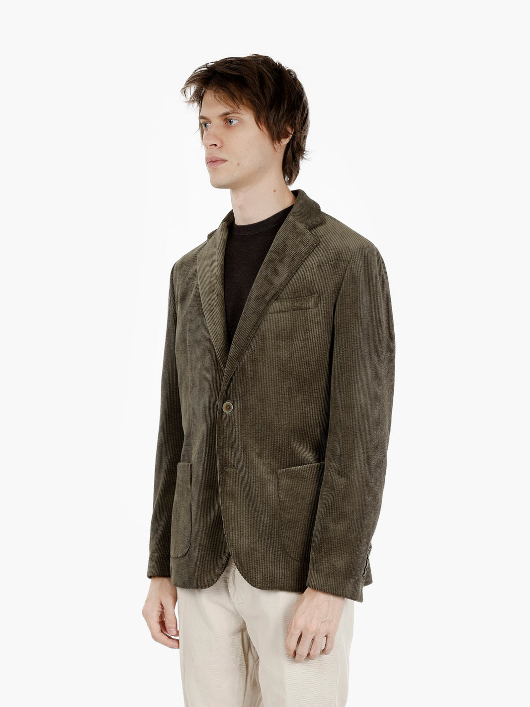 Giacca blazer in velluto verde