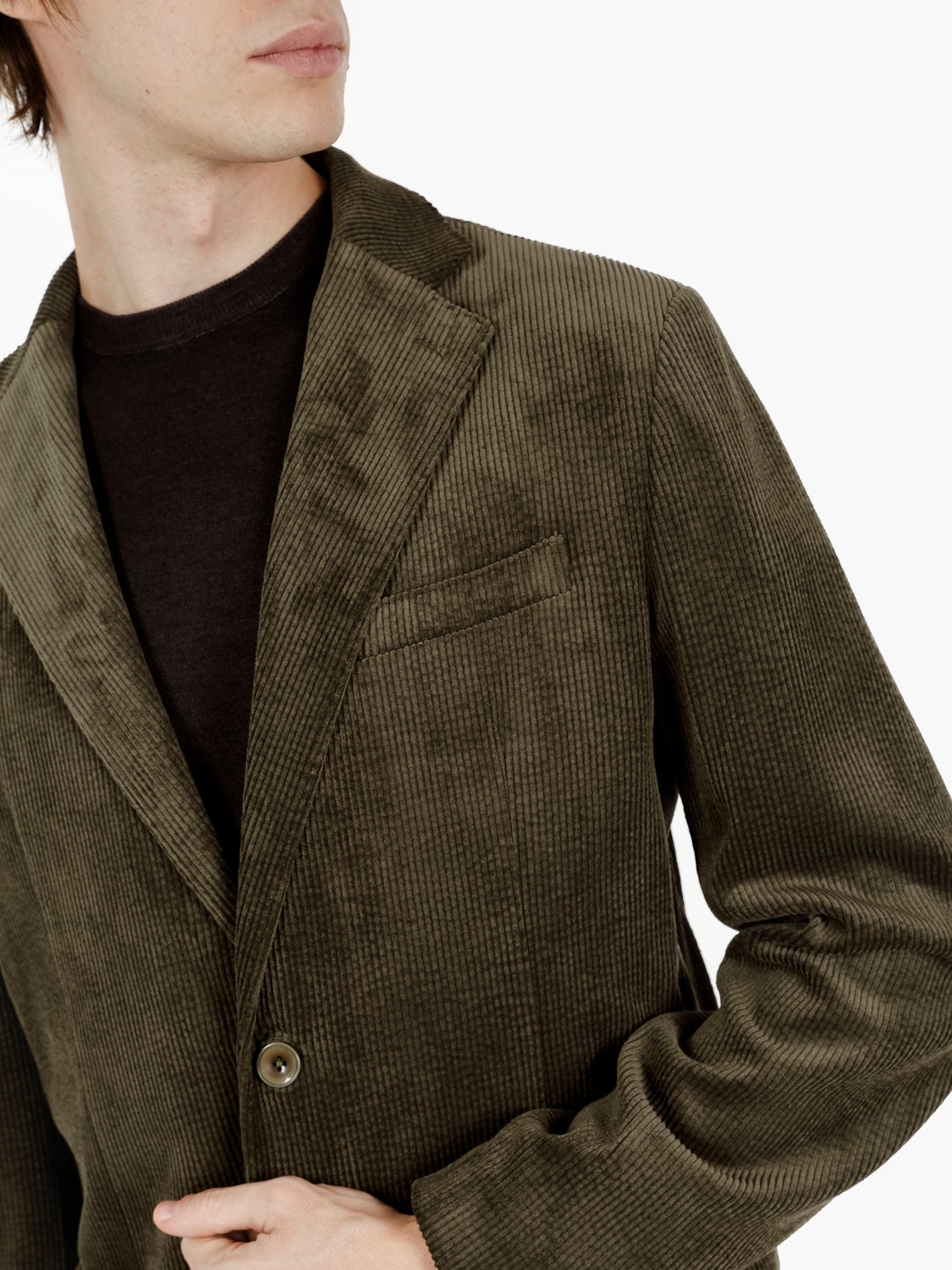 Giacca blazer in velluto verde