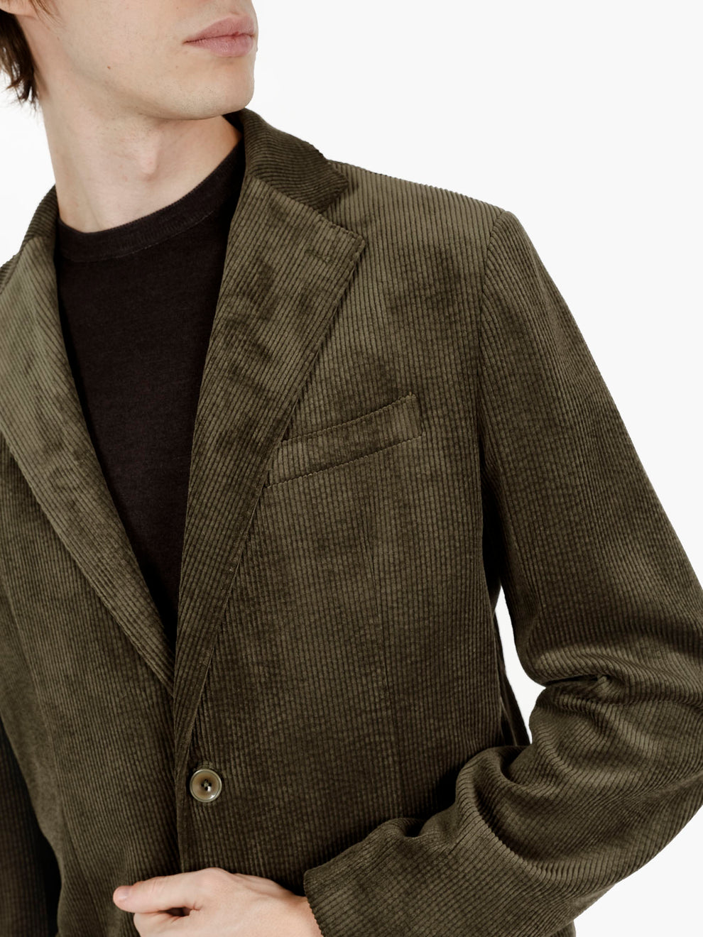 Giacca blazer in velluto verde