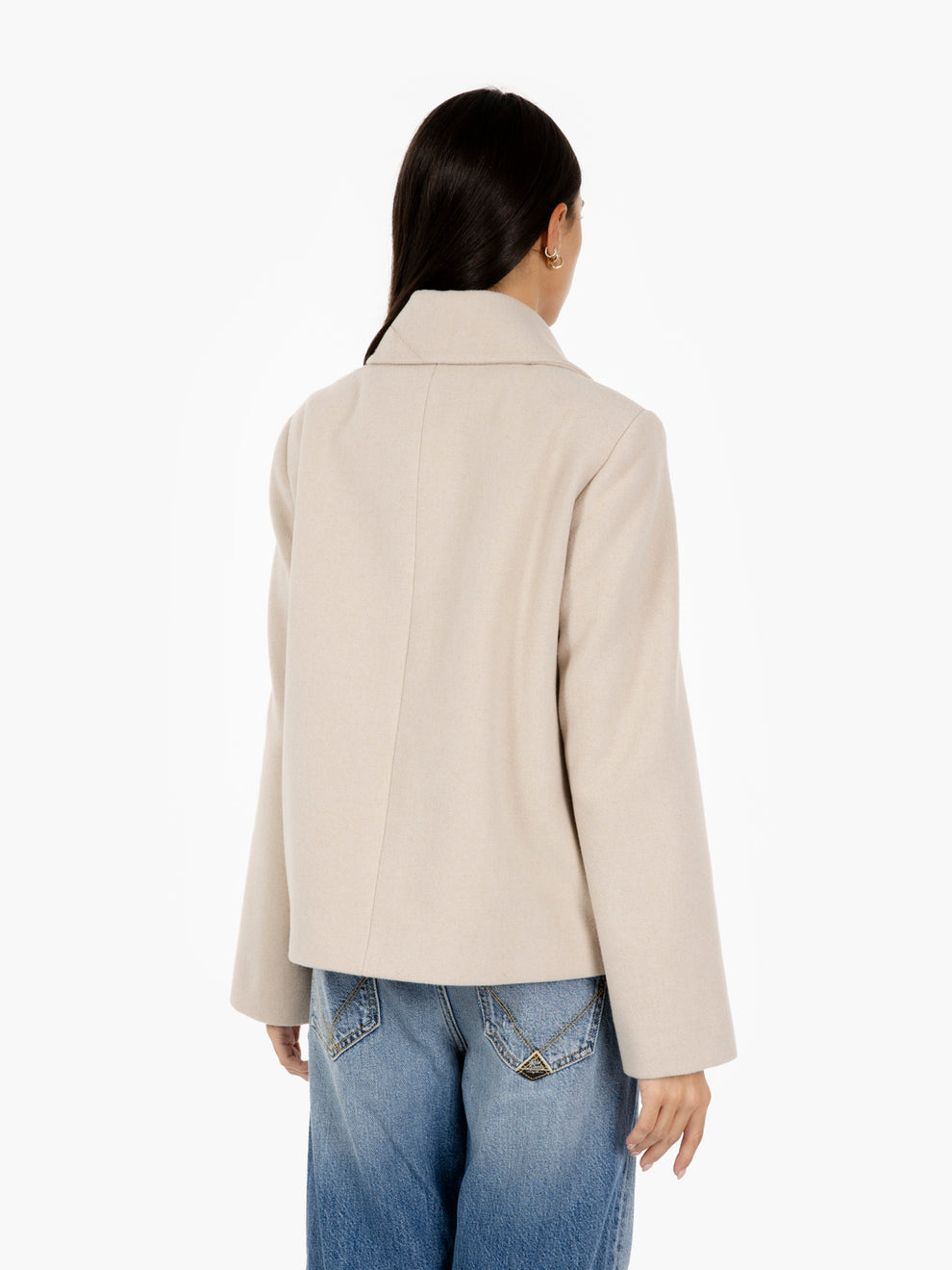 Short beige cloth jacket