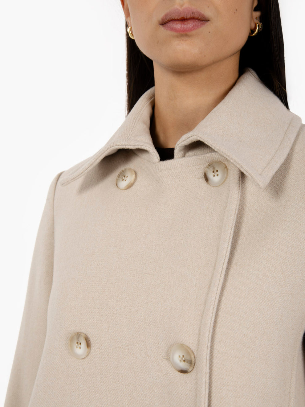 Short beige cloth jacket
