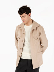 STIMM - Giacca in panno Courmayer beige