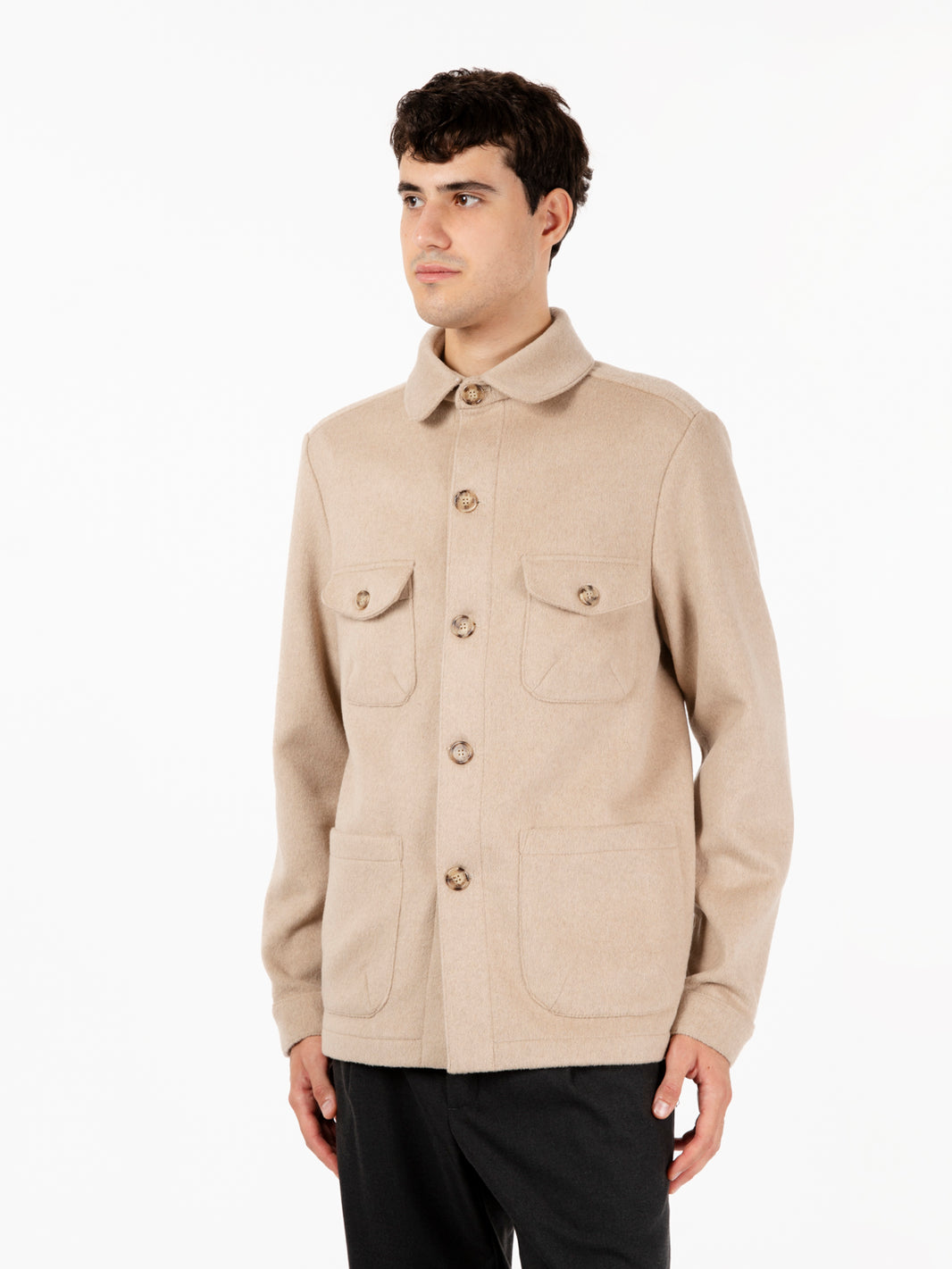 Giacca in panno Courmayer beige