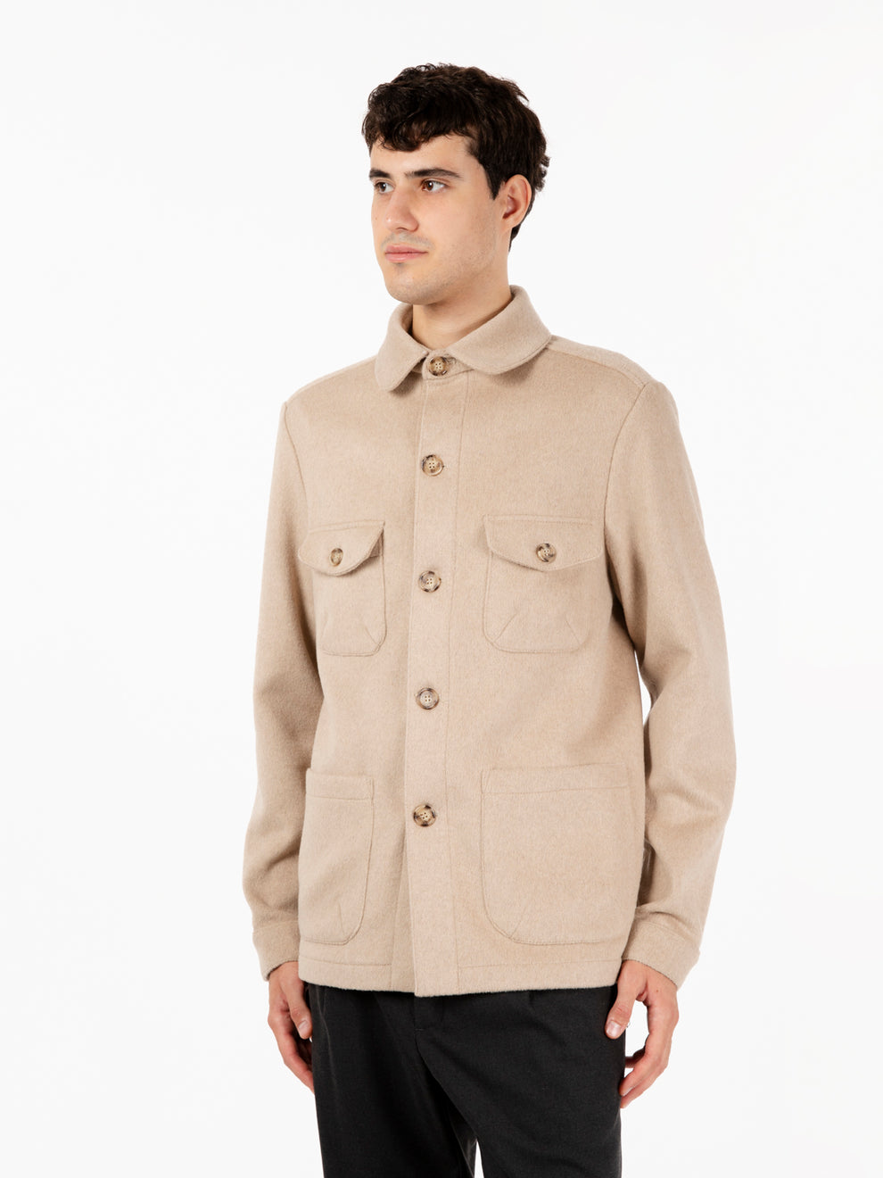 Giacca in panno Courmayer beige
