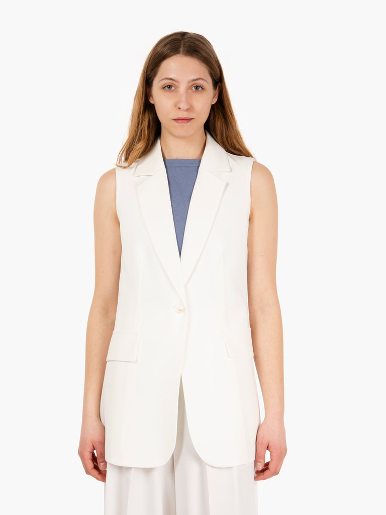 STIMM - Gilet bianco lungo