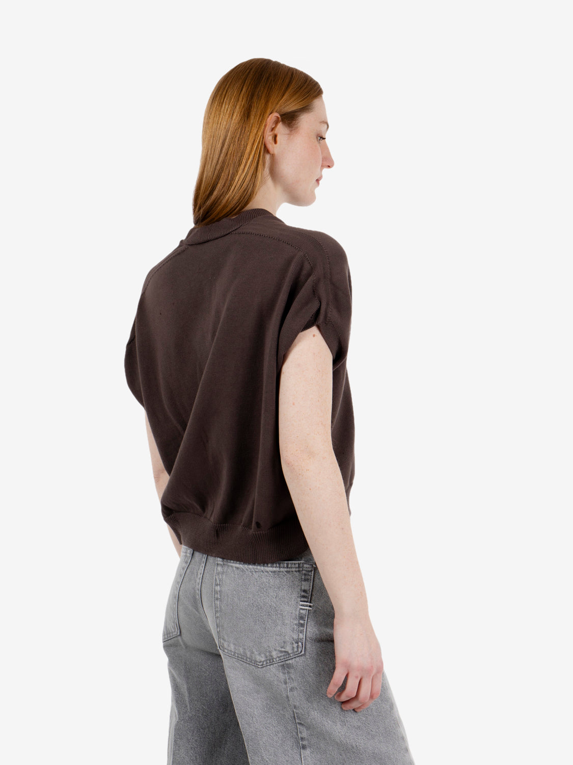 Gilet cropped moro