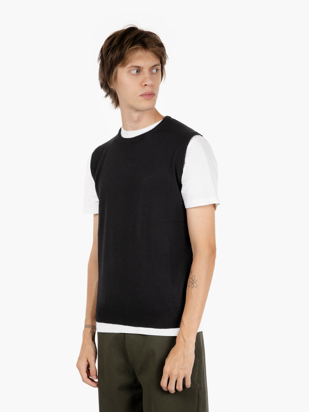 Gilet in maglia nero