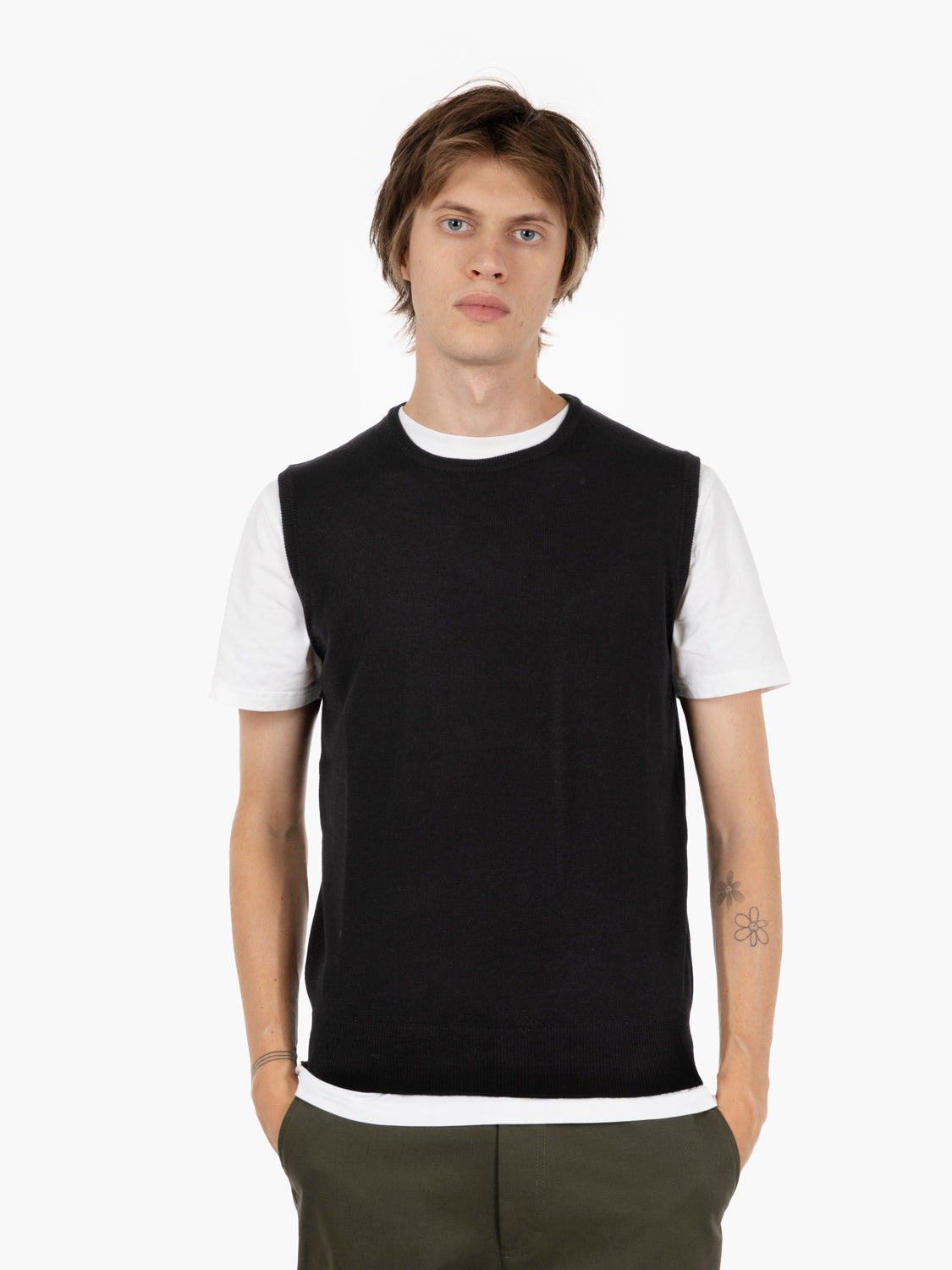 Gilet in maglia nero