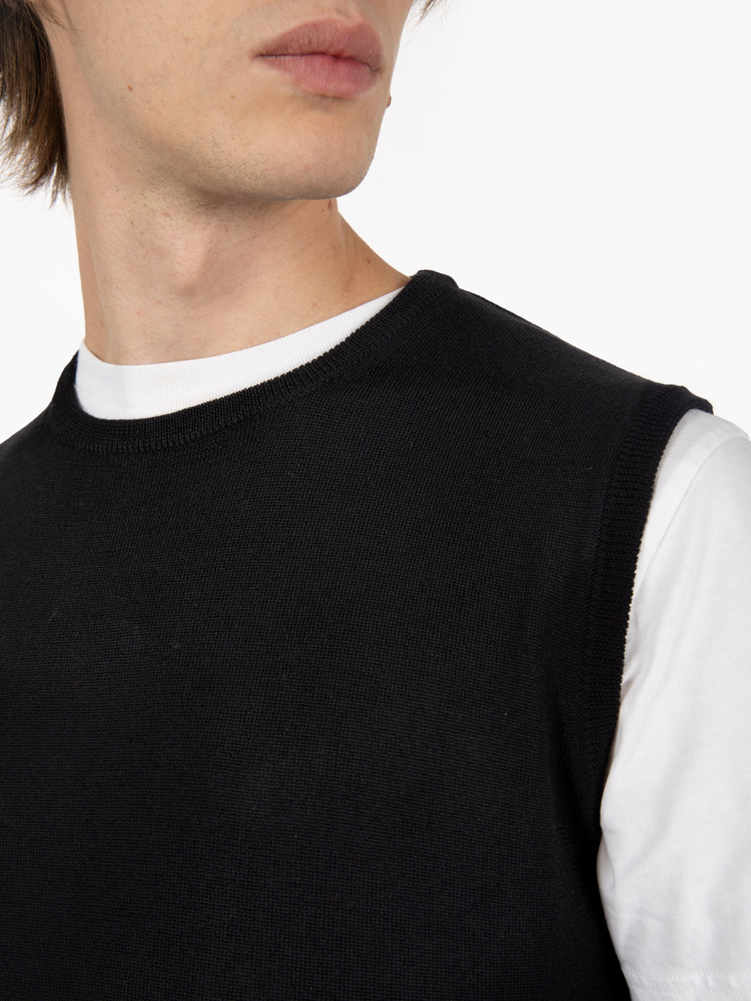 Gilet in maglia nero
