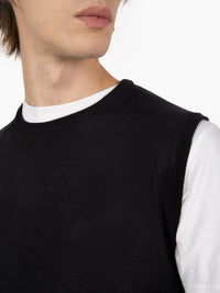 Gilet in maglia nero