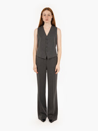 Gilet monopetto antracite