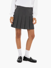 Gonna pantalone a pieghe antracite