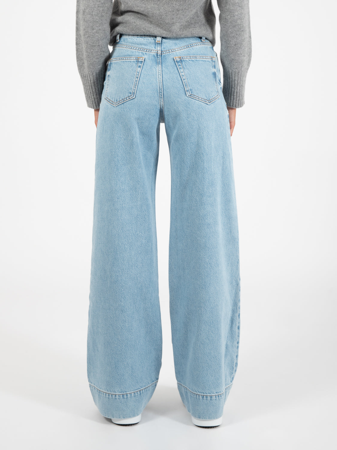 Jeans a palazzo denim chiaro