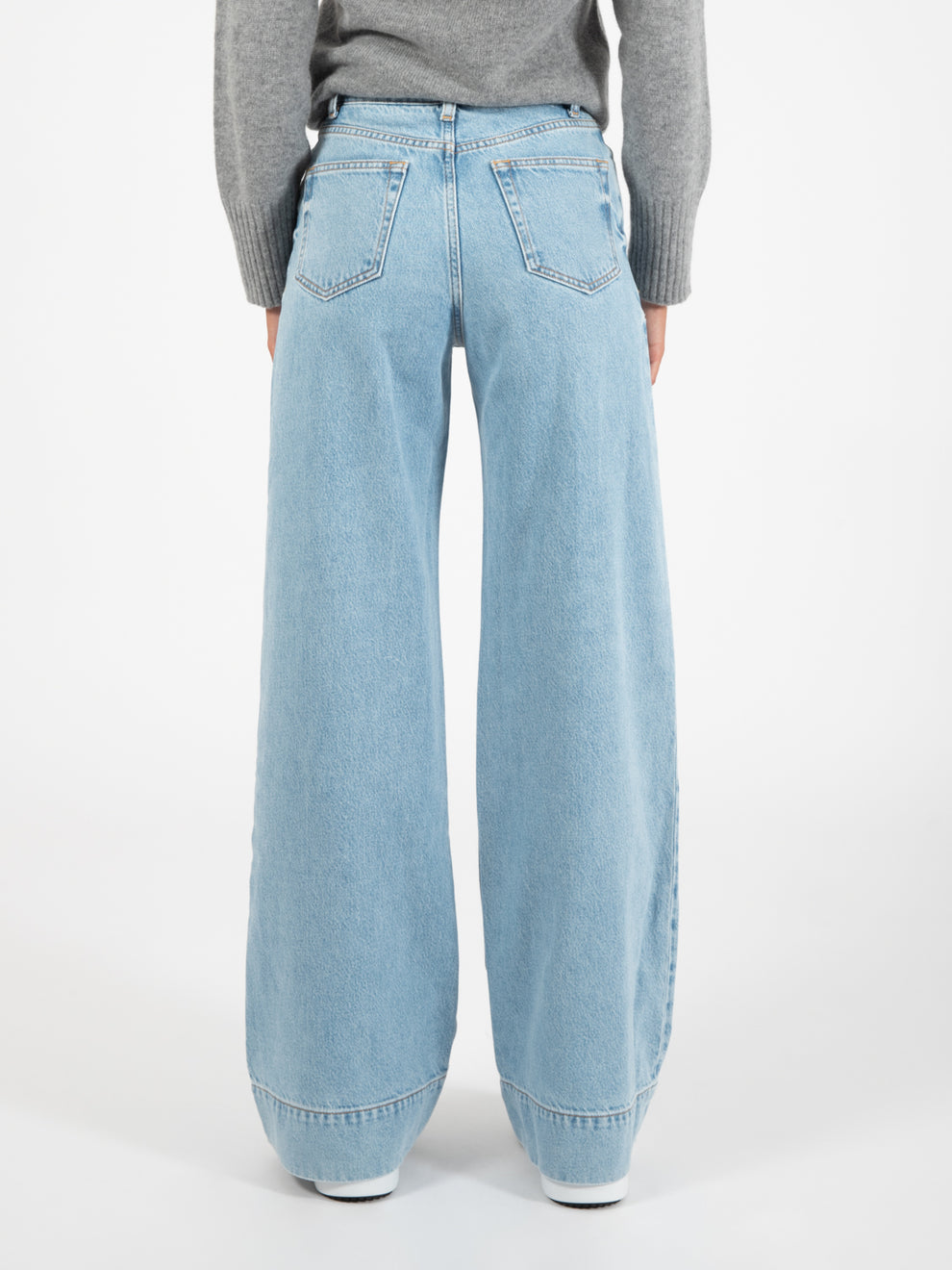 Jeans a palazzo denim chiaro