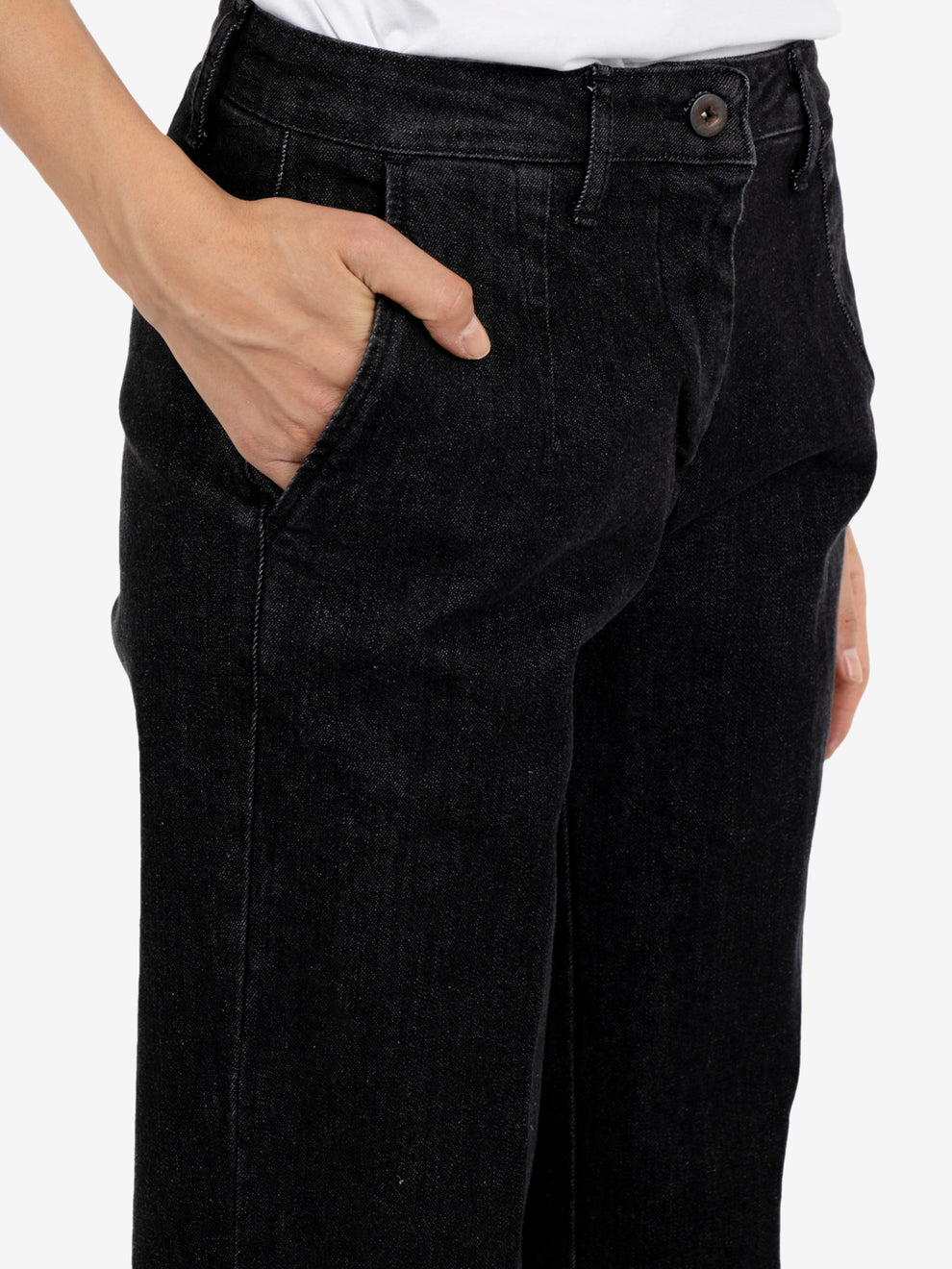 Jeans carrot fit denim nero