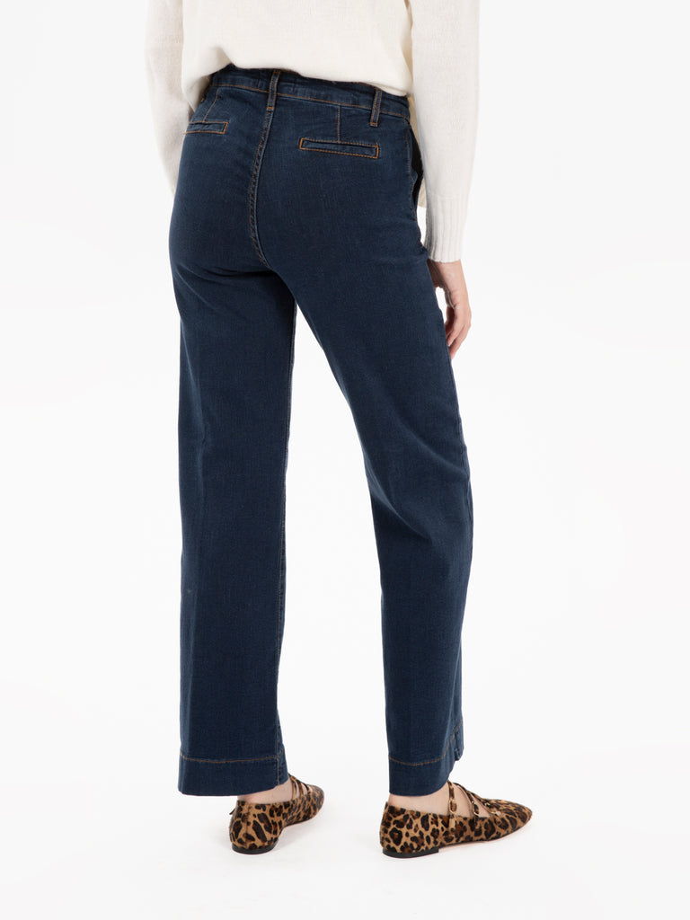 STIMM - Jeans dritto con piega frontale