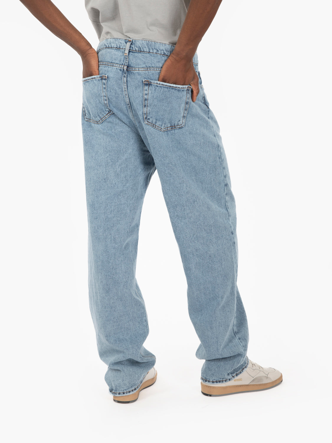Jeans skate Maga denim chiaro