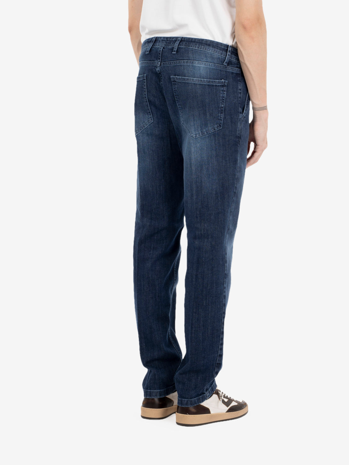 Jeans slim lavaggio medio blu