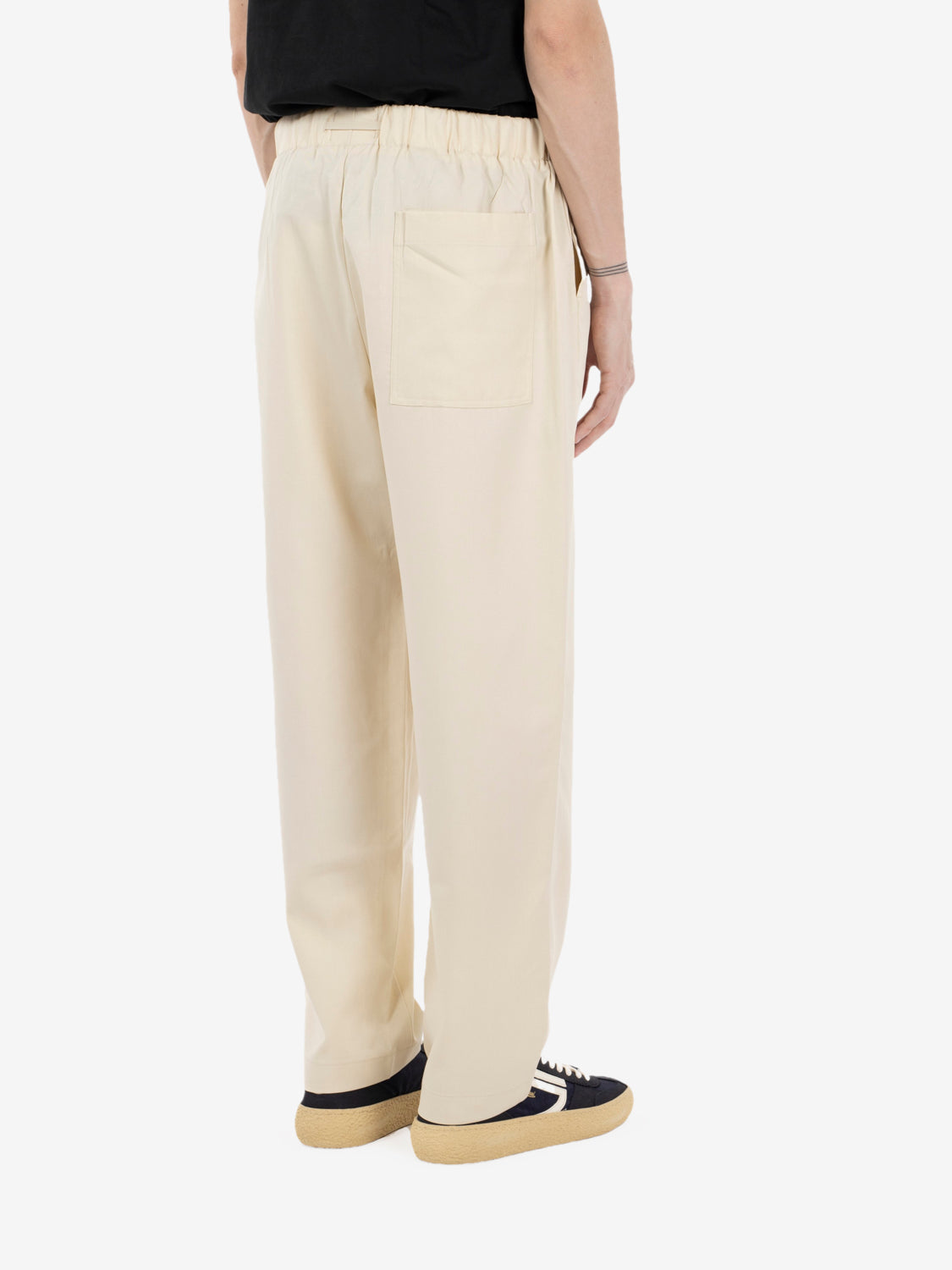 Joggers con coulisse relaxed fit ecru