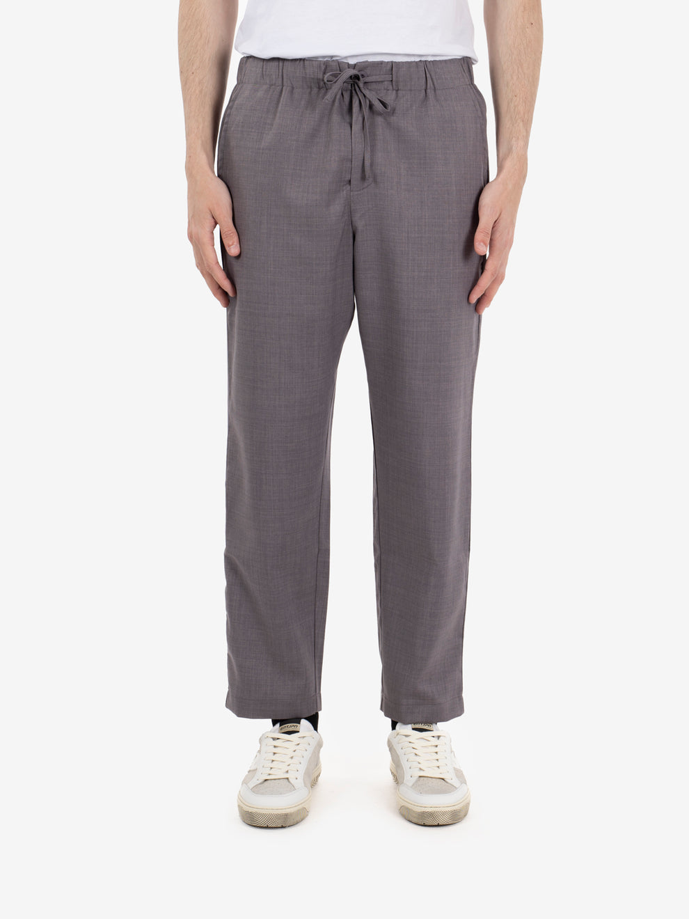 Joggers con coulisse relaxed fit grigio