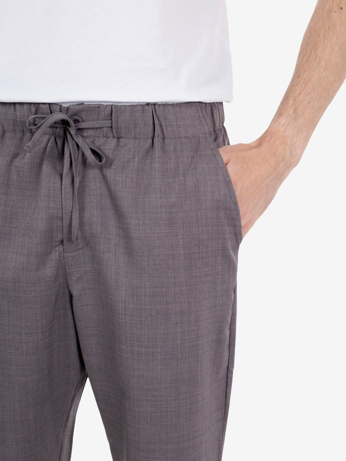 Joggers con coulisse relaxed fit grigio