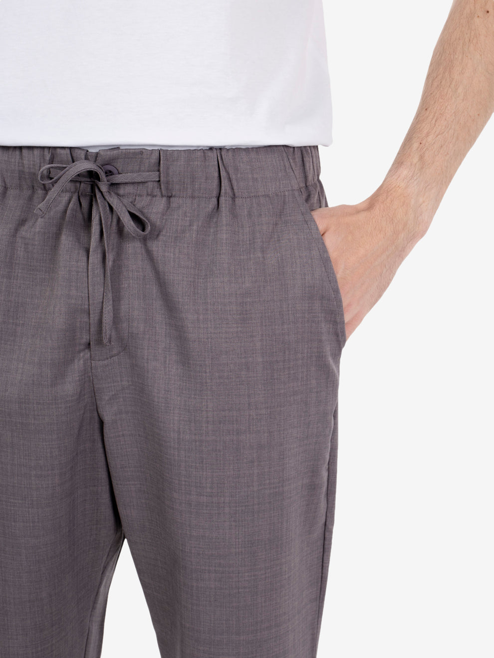 Joggers con coulisse relaxed fit grigio