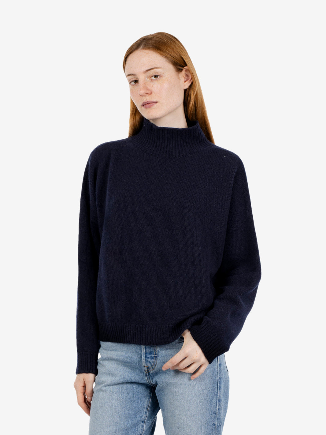 Lupetto in cashmere notte