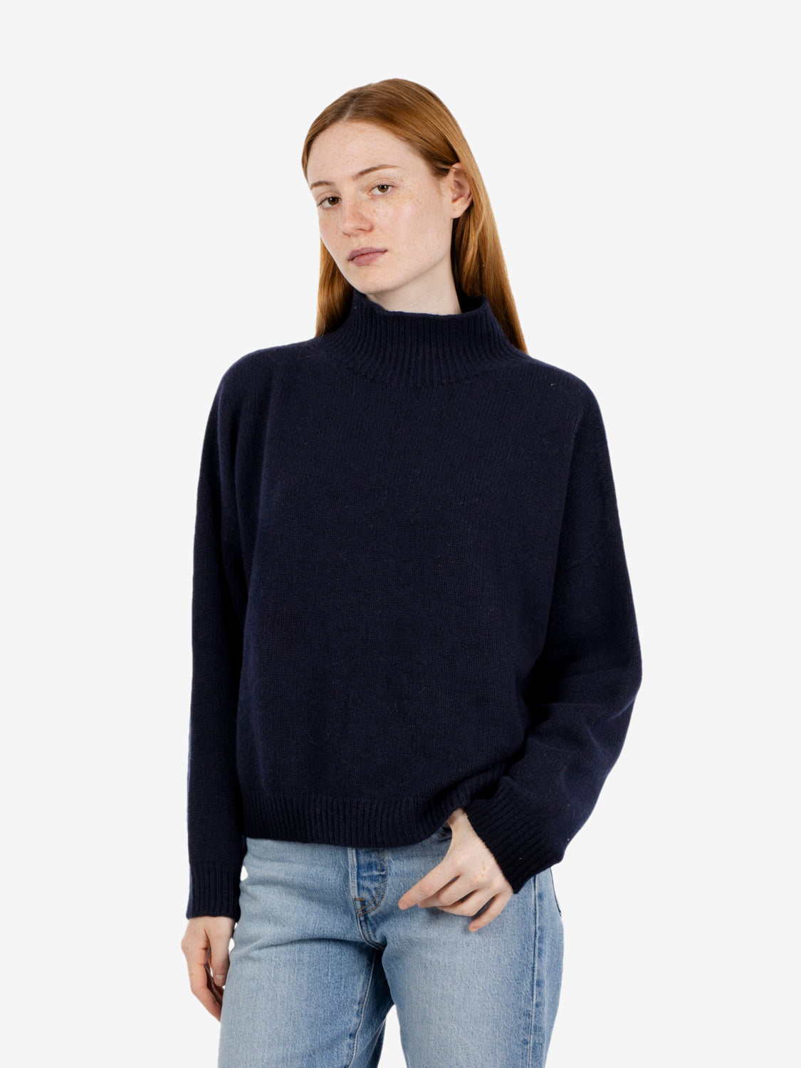 Lupetto in cashmere notte