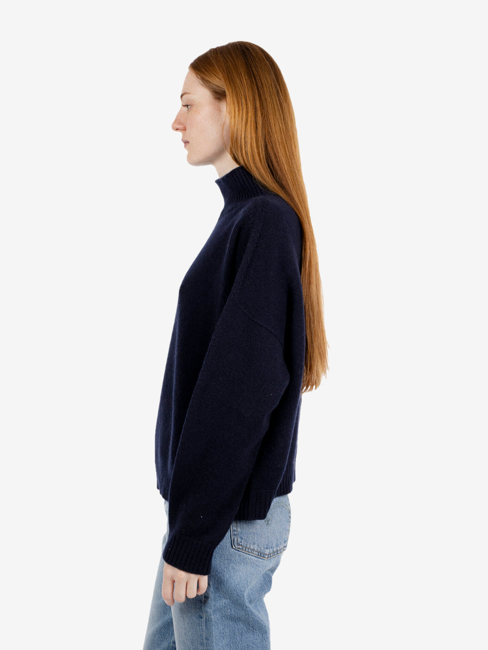 Lupetto in cashmere notte