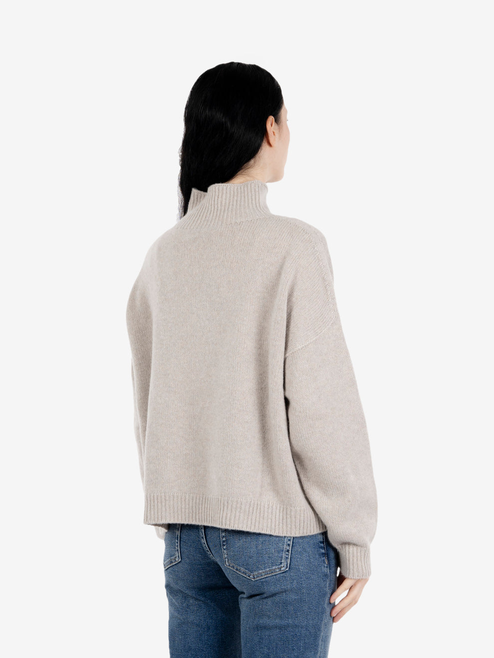 Lupetto in cashmere sasso