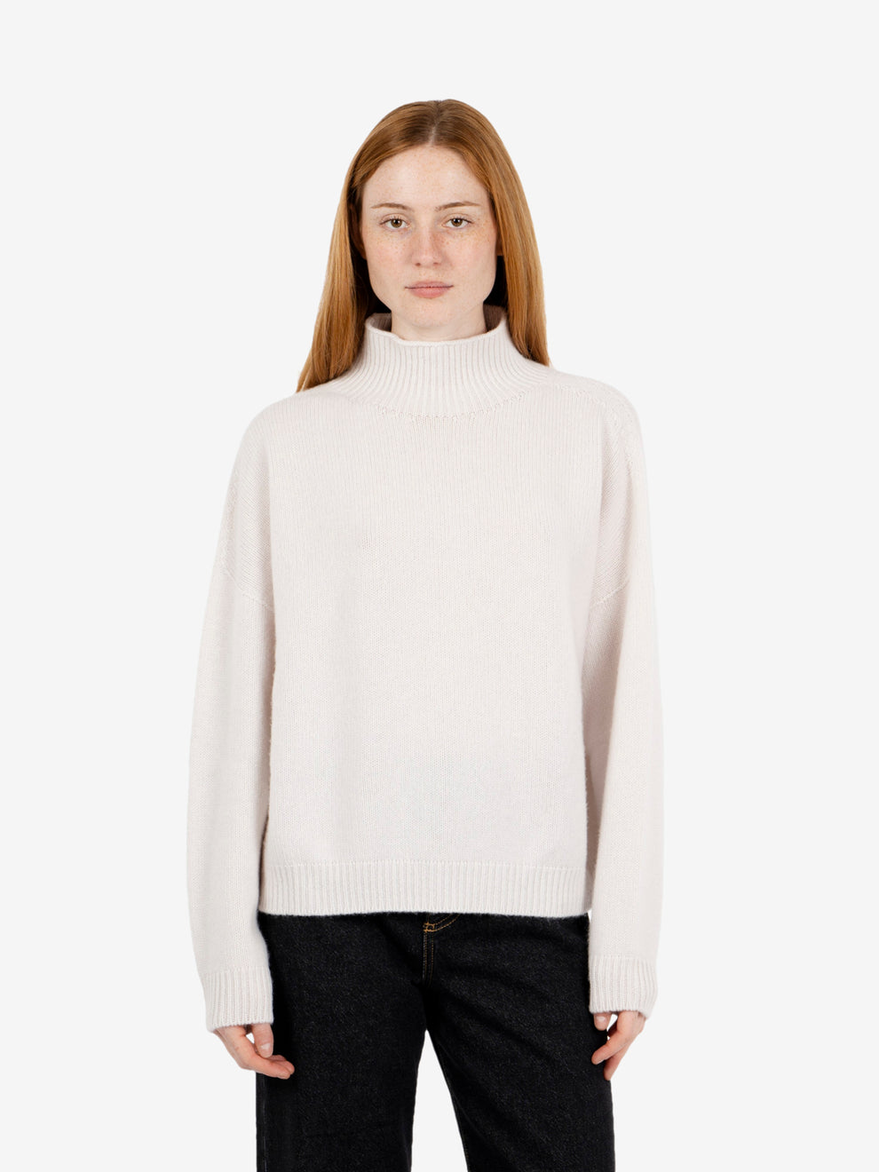 Lupetto in cashmere stucco