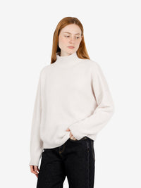 Lupetto in cashmere stucco