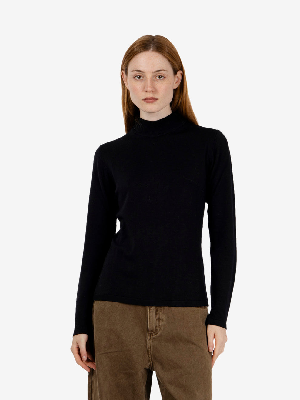 Black wool turtleneck