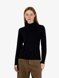 Black wool turtleneck
