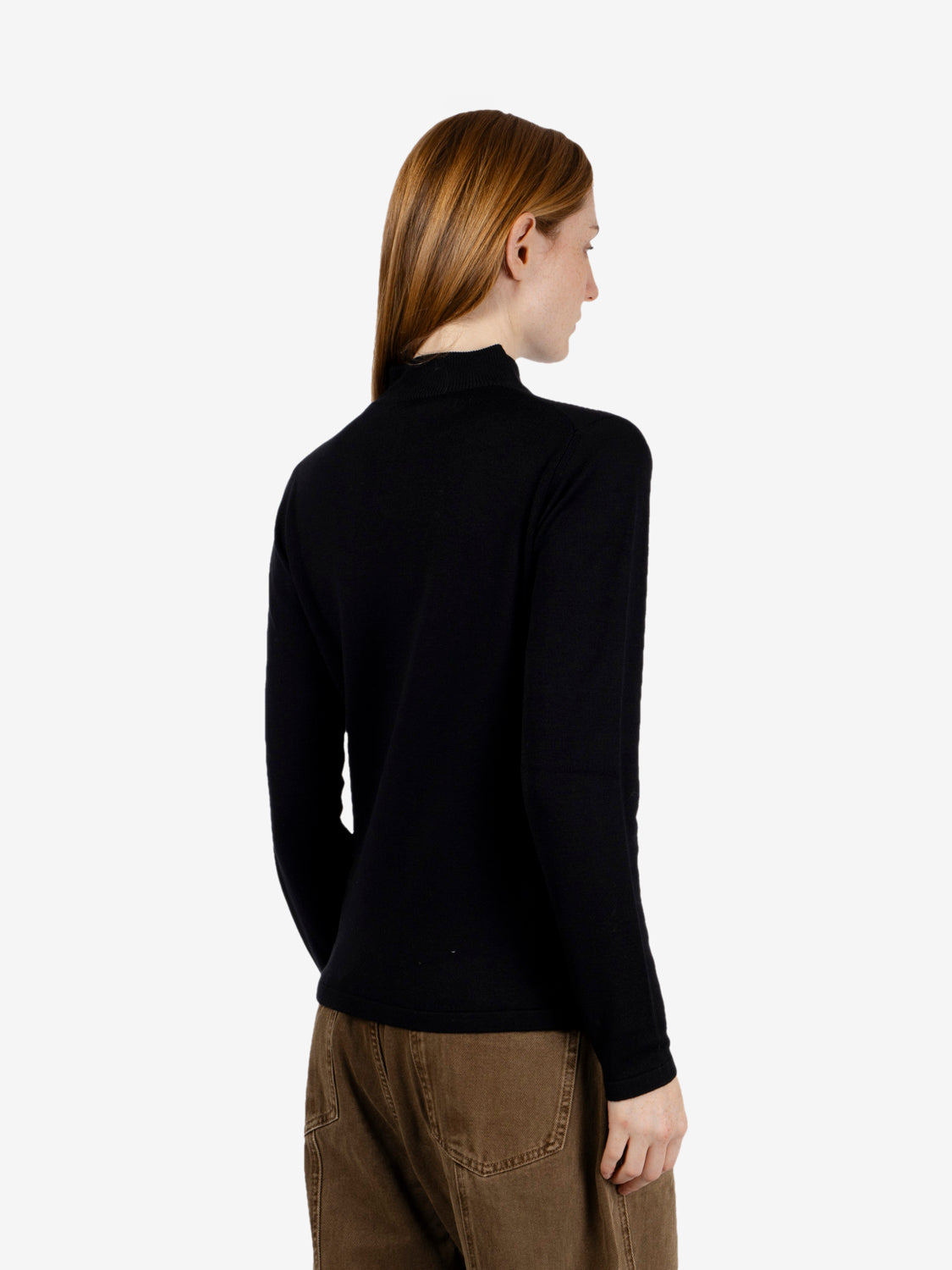 Black wool turtleneck