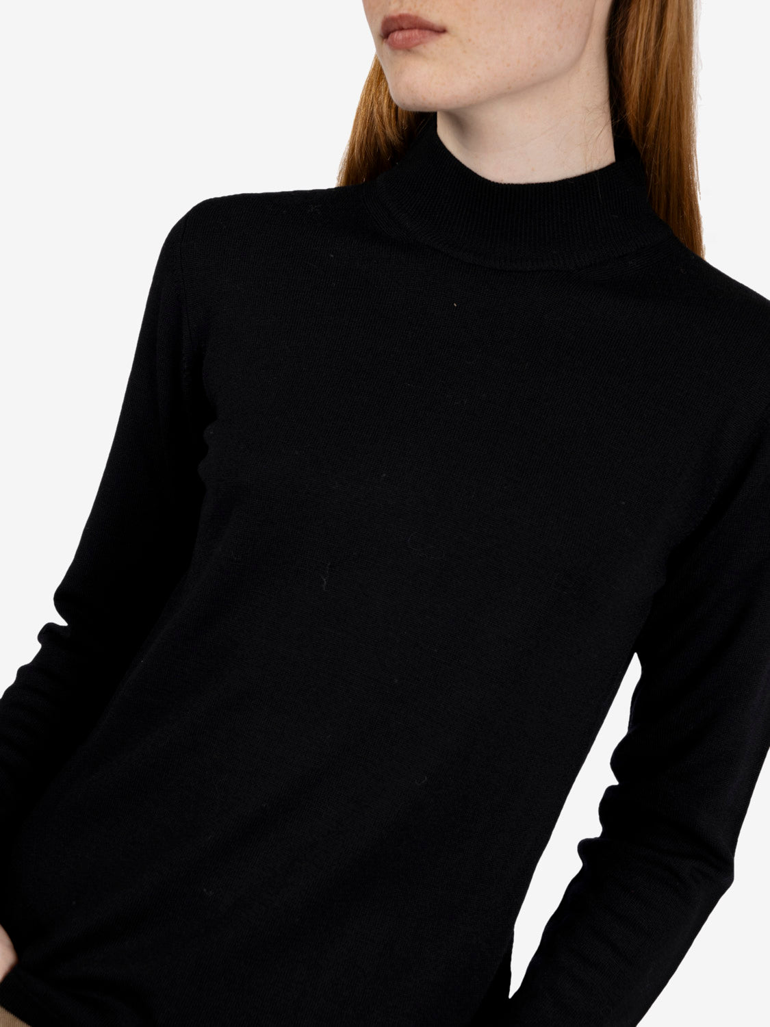 Black wool turtleneck