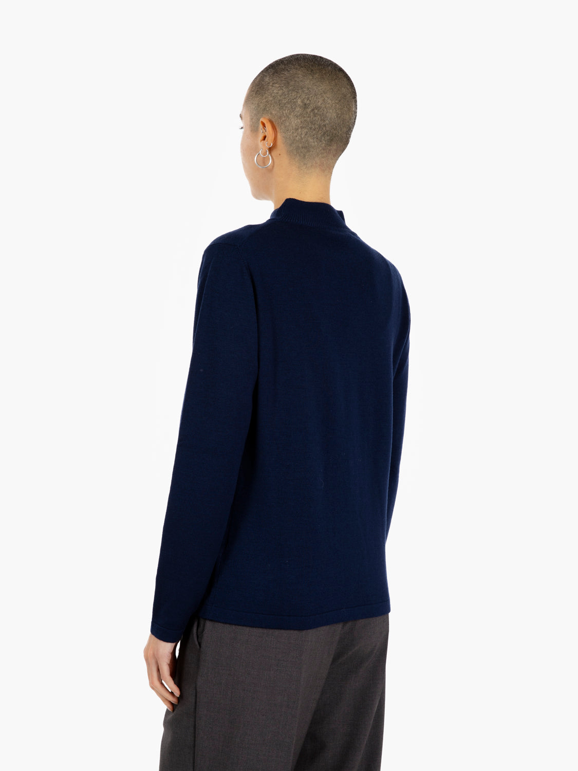 Maglia a lupetto blu navy blu