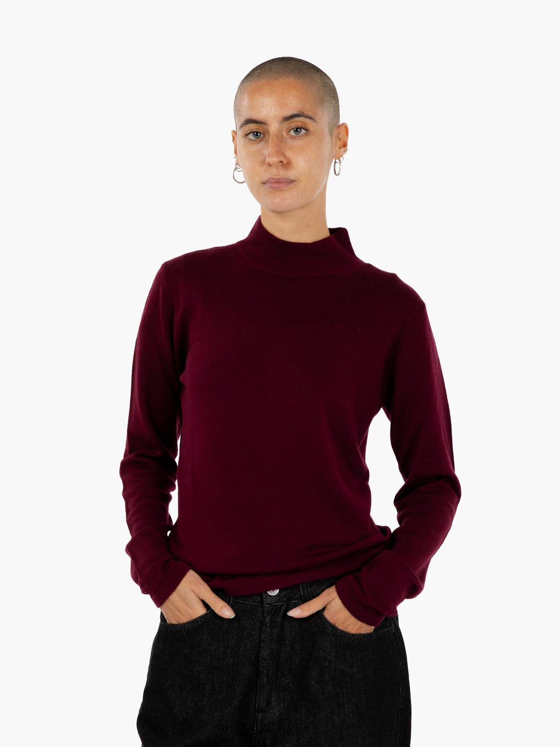 BURGUNDY TURTLENECK SWEATER 325041_650