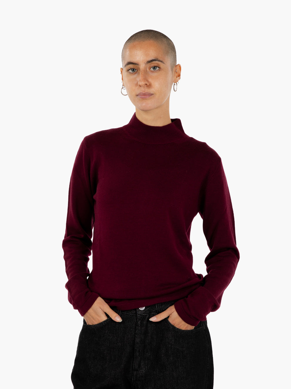BURGUNDY TURTLENECK SWEATER 325041_650
